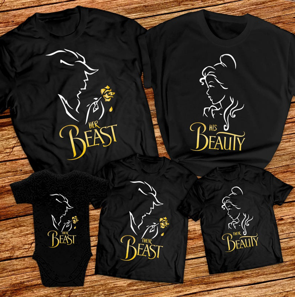 His Beauty and Her Beast t-shirt design