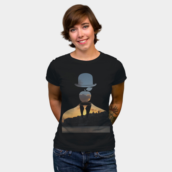 Magritte in the City: Porto (Portugal) t-shirt design