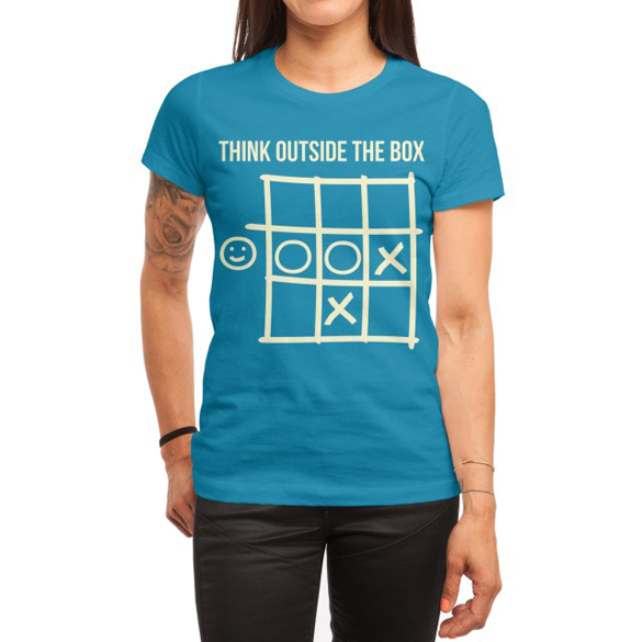 Think outside the box v.1 t-shirt design
