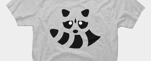 Raccoon Lines t-shirt design