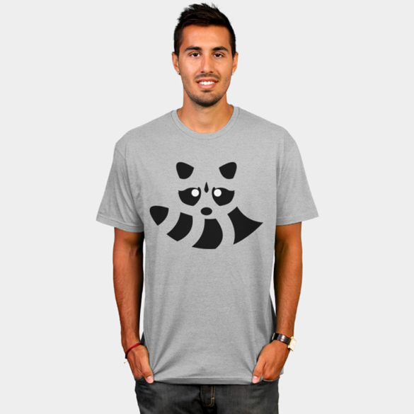 Raccoon Lines t-shirt design