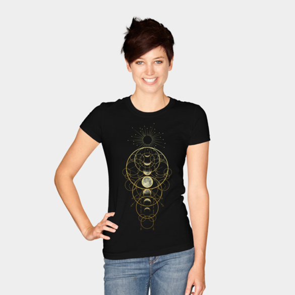Moon Phases Abstract t-shirt design