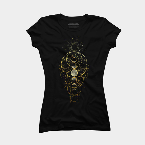 Moon Phases Abstract t-shirt design