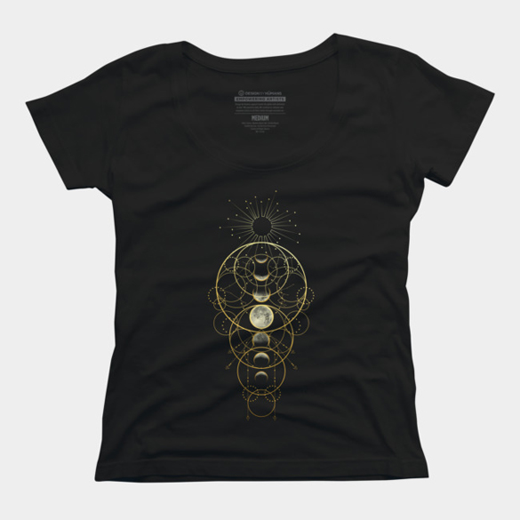 Moon Phases Abstract t-shirt design - Fancy T-shirts