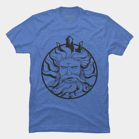 Neptune logo t-shirt design