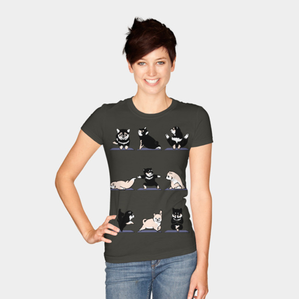 Shiba Yoga t-shirt design - Fancy T-shirts
