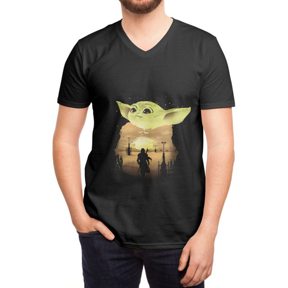 Baby Yoda Sunset t-shirt design