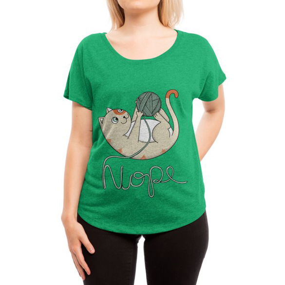 Cat nope t-shirt design