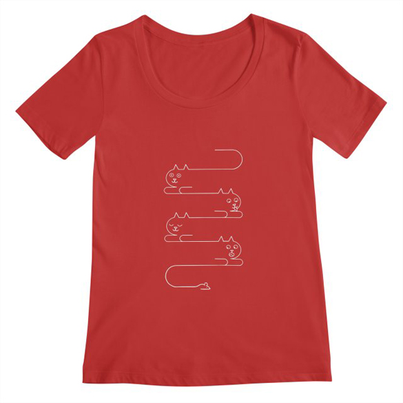 Cats Lines t-shirt design