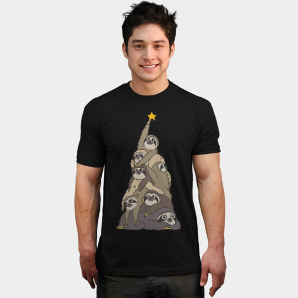 Christmas Tree Sloths t-shirt design