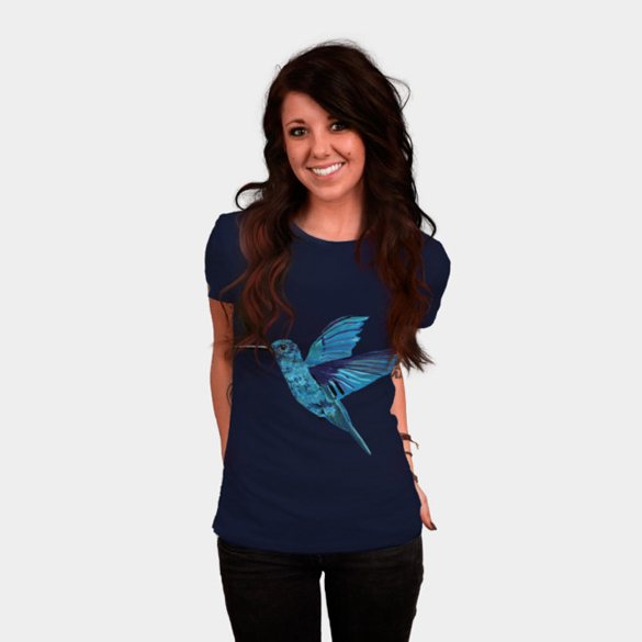 Blue Hummingbird t-shirt design