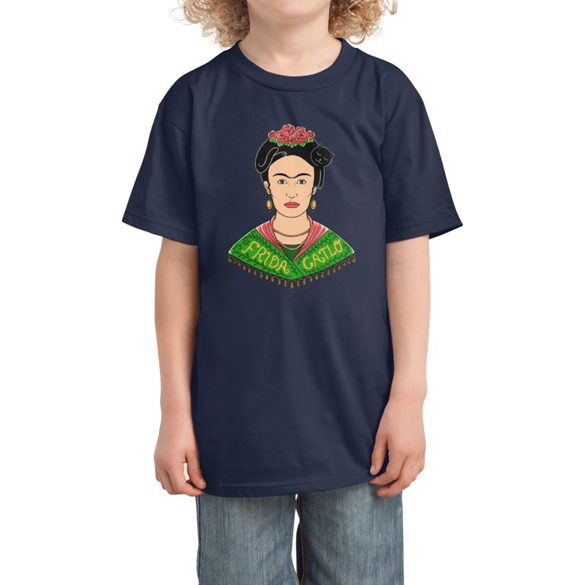 Cat inspired by Frida Kahlo t-shirt design