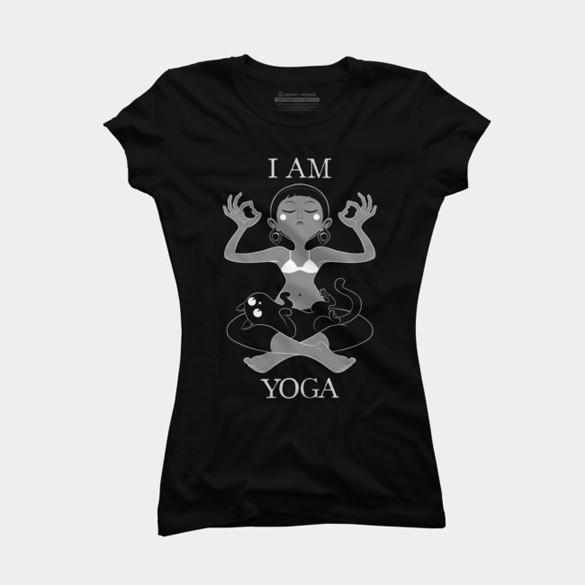 I am Yoga t-shirt design