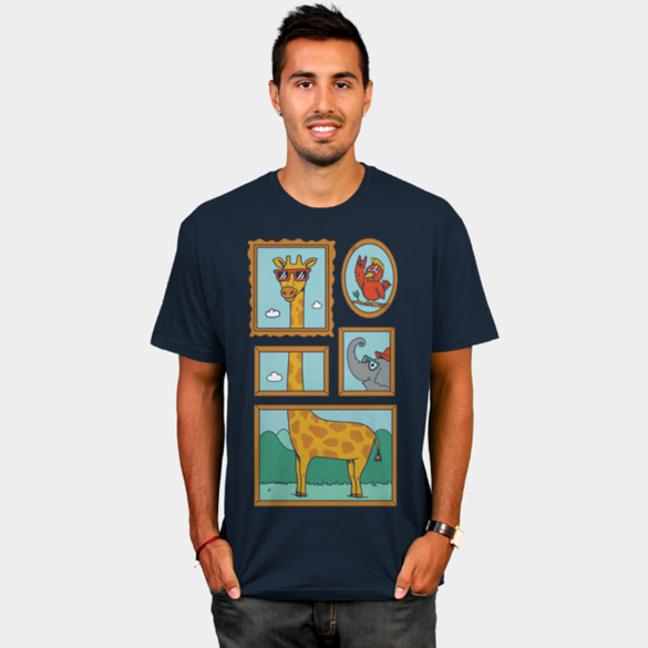 Giraffe Portrait t-shirt design
