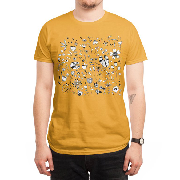 Etched Flower t-shirt design