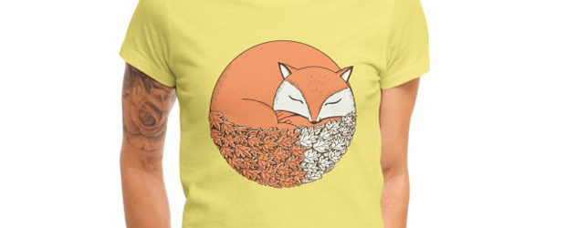 Fox sleep t-shirt design