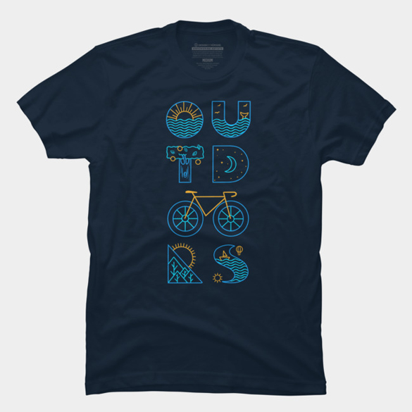 Outdoors t-shirt design