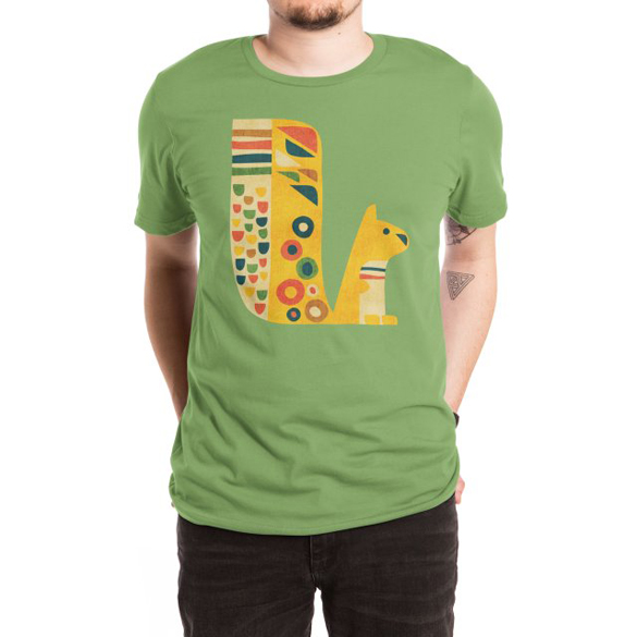 Mid-century squirrel t-shirt design