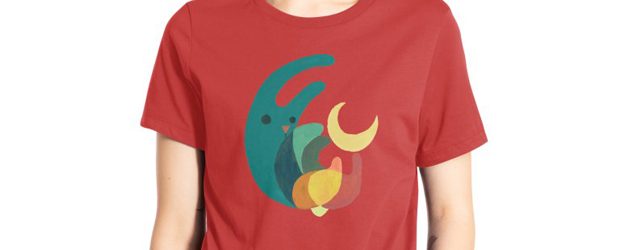 Moon rabbit t-shirt design