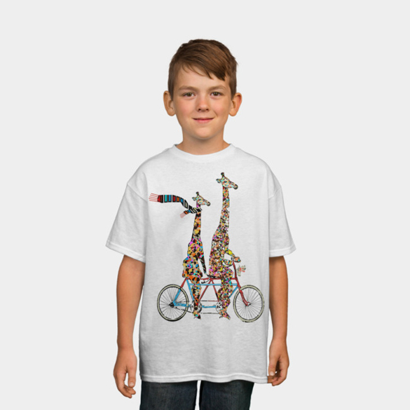 Giraffes days lets tandem t-shirt design