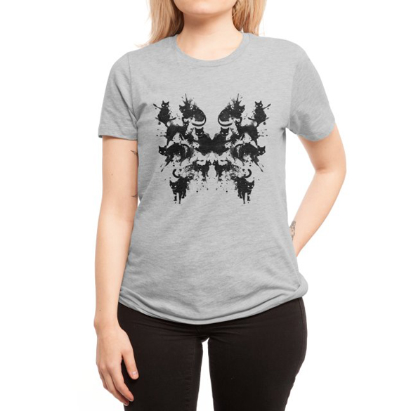 Rorschach Test Cat’s On My Mind t-shirt design