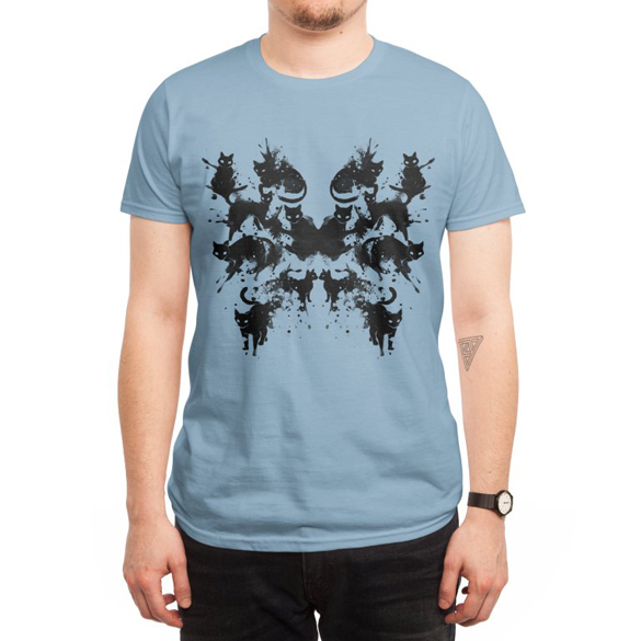 Rorschach Test Cat’s On My Mind t-shirt design