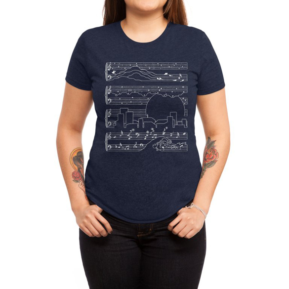 The Moonlight Sonata t-shirt design