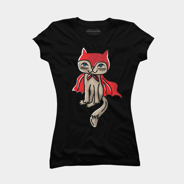 Cat Hero t-shirt design