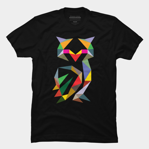 Geometric Owl t-shirt design