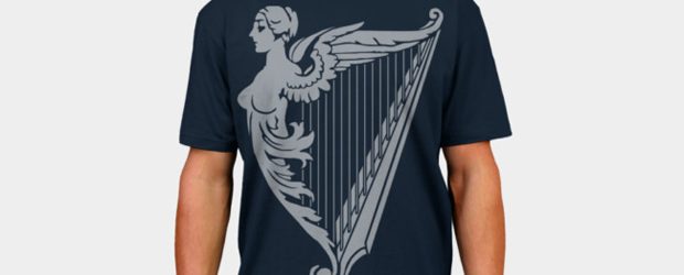 Irish Harp Heraldry t-shirt design