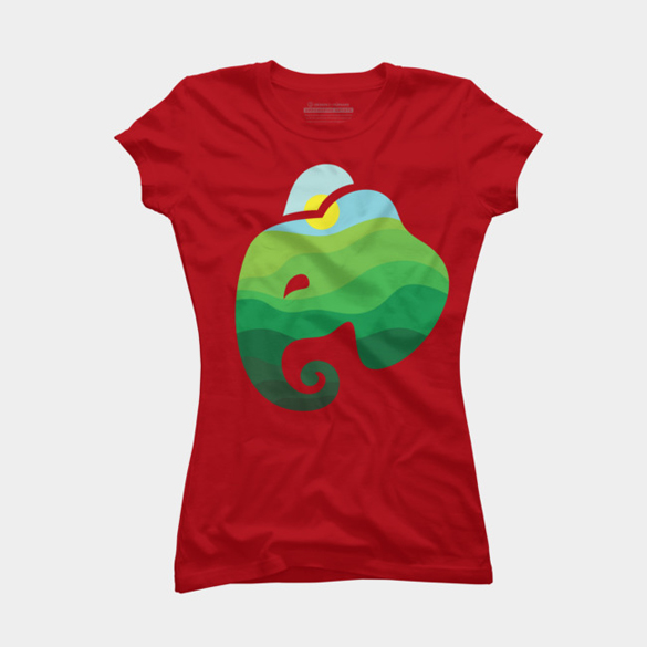 Nature Elephant t-shirt design