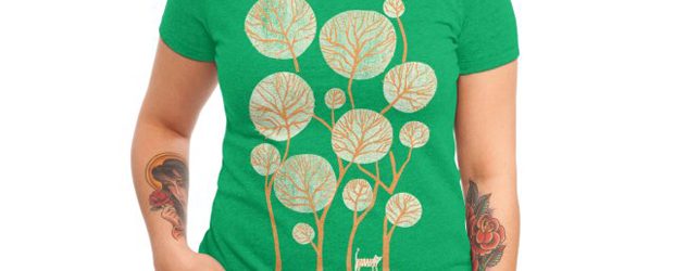 Tropical jungle with tiger t-shirt design