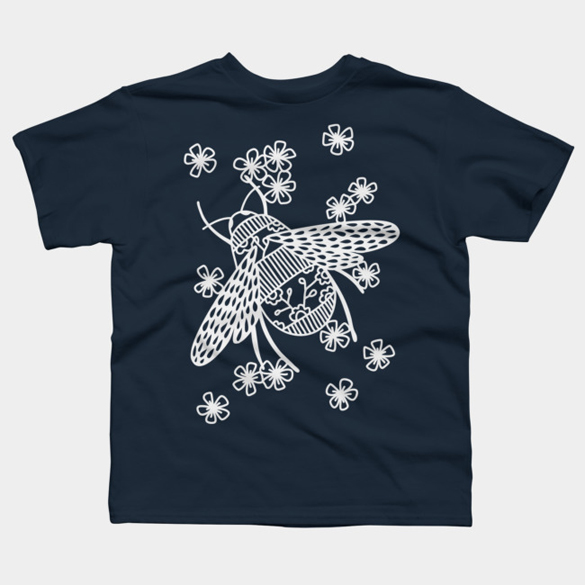 Bees Papercut t-shirt design