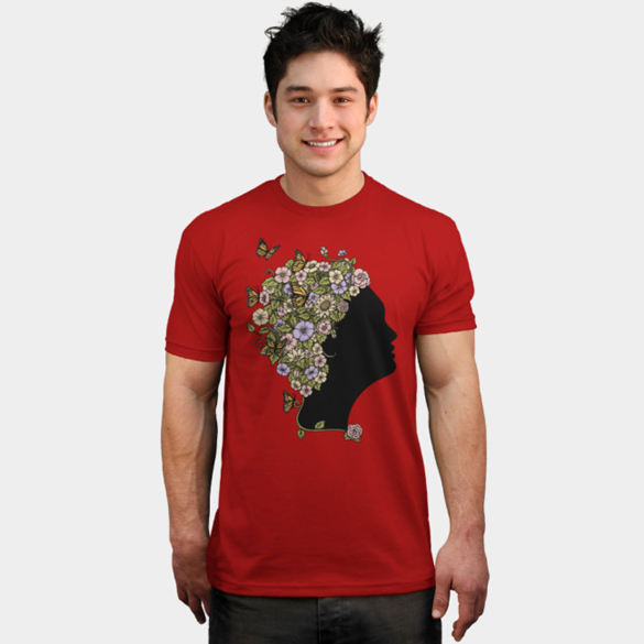 Floral Lady t-shirt design