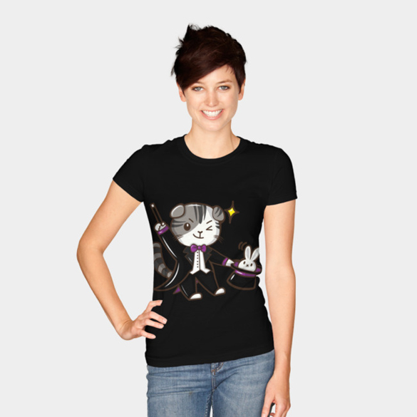 Magic cat t-shirt design