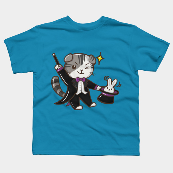 Magic cat t-shirt design