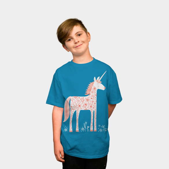 Unicorn with Flowers t-shirt design