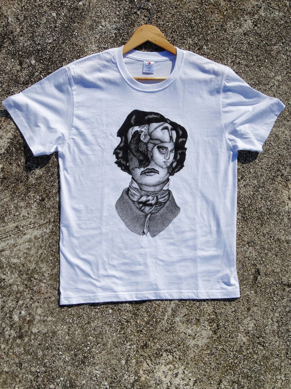 Edgar Allan Poe Mans t-shirt design
