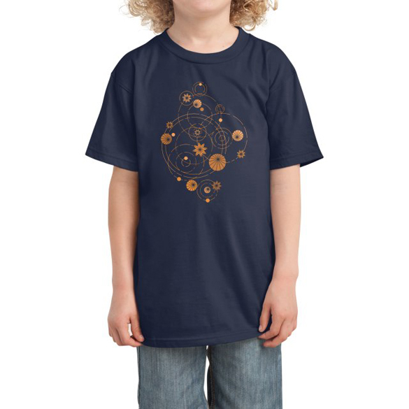 Geometric water lily t-shirt design