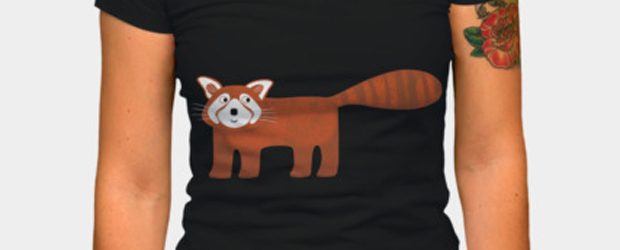 Red panda t-shirt design