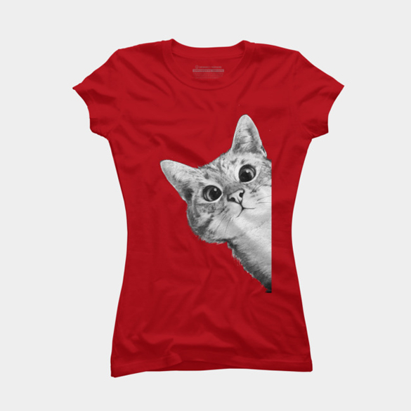 Sneaky cat t-shirt design