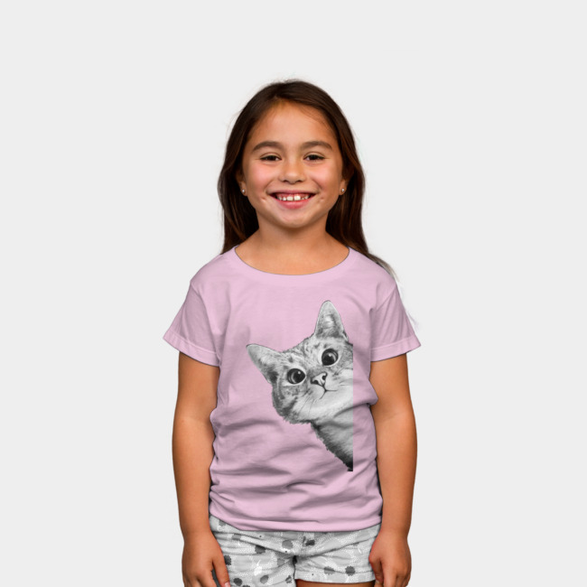 Sneaky cat t-shirt design - Fancy T-shirts