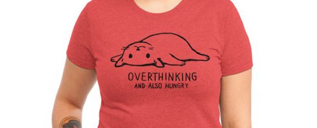 Overthinking and also Hungry t-shirt design