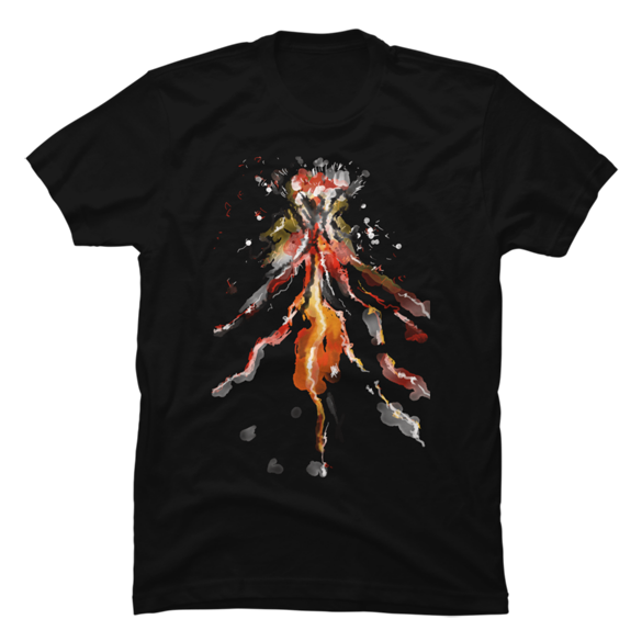 Volcano t-shirt design