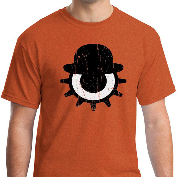 A CLOCKWORK ORANGE - Eye and Bowler Hat t-shirt design - Fancy T-shirts