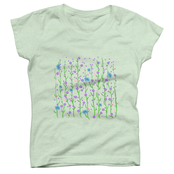 Flowers thin t-shirt design