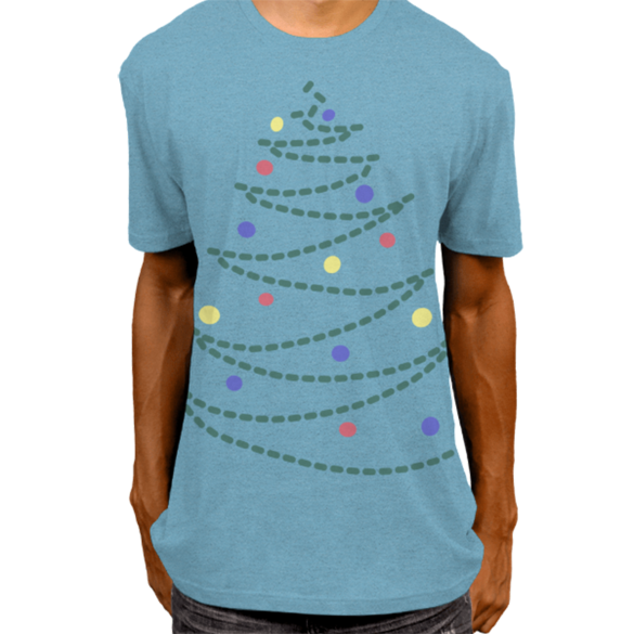 Christmas tree t-shirt design