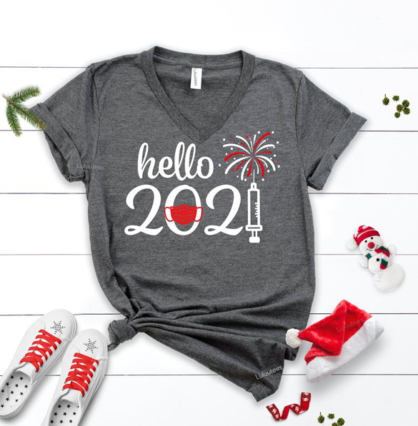 Hello 2021 t-Shirt design