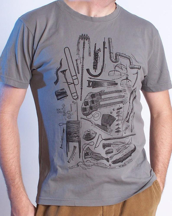 The “Instrumental Oddities” t-shirt design