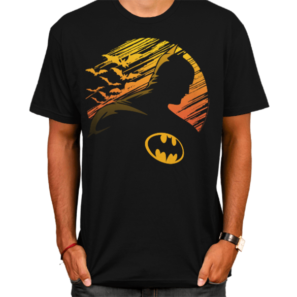 Batman Sunset Silhouette t-shirt design